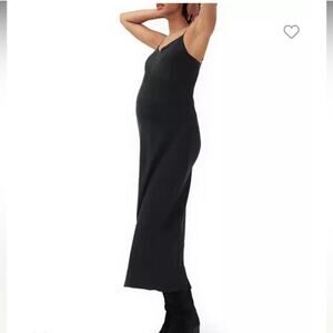 Hatch Collection Ricky Slip Maternity Midi Dress Lightweight Curpo Minimalist